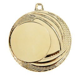 Цена за 3 шт. Медаль под нанесение золото 055, d=4 см, без ленты
