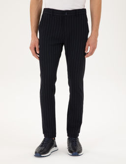 Lacivert Slim Fit Kanvas Pantolon - Pierre cardin фото 2