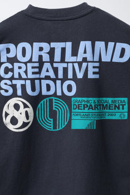 T-SHIRT WITH RAISED SLOGAN - Zara фото 4