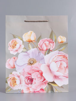 Пакет подарочный ламинированный «Нежность в цветах», 26×12×32 см