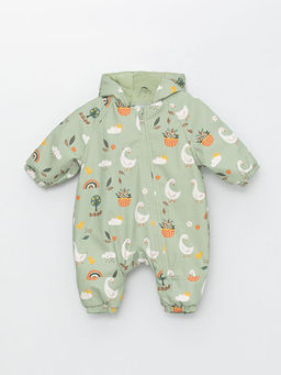 Kap??onlu Uzun Kollu K?z Bebek Astronot Mont