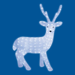 ULD-M6393-200/STA WHITE IP20 DEER-1 Фигура светодиодная Олень-1, 72*97см, 200 светодиодов. Белый свет. Провод прозрачный. TM Uniel