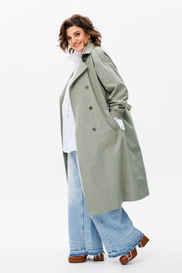 Плащ ANELLI 1419 зеленая дымка  фото 5