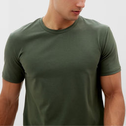 Футболка мужская MINAKU Map, хаки, р-р 48