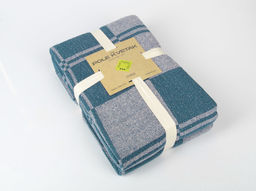 20С30-ШР/у./л.суп/ст 210*200 Плед "Клетка" цв. 250 рис. 4 синий