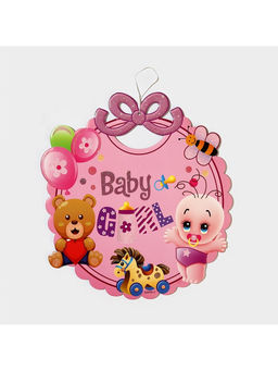 Украшение на гендер пати «Подвеска Baby Girl», 28.5×24.5 см, розовое