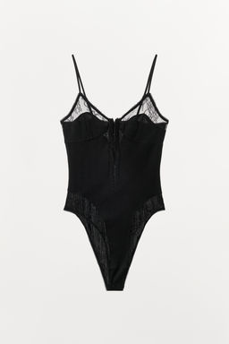 POINTELLE LACE BODYSUIT