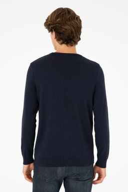 Мужской темно-синий базовый свитер Неожиданная скидка в корзине - U.s. polo assn фото 5