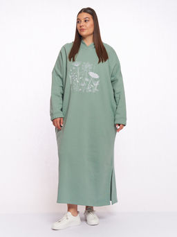 Платье толстовка PP83261GRN38