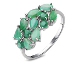 Кольцо, изумруд берилл, Жаден