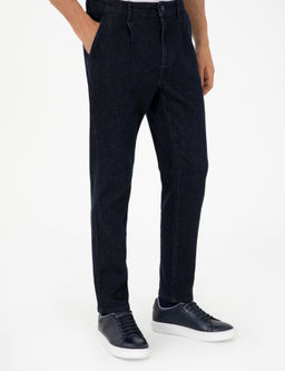 Темно-синие джинсовые брюки-морковки - Cacharel фото 2