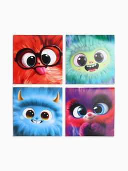 Цена за 20 шт. Блокнот10×10 мм, 16 листов «Монстрики» МИКС