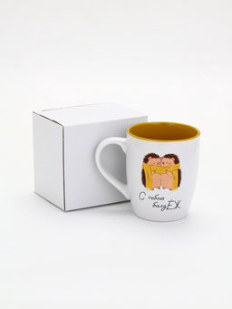 Кружка керамическая новогодняя С тобой балдЁж, 690 мл