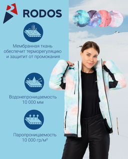 RODOS Утеплённый костюм женский зима М-281 Ментол  фото 61