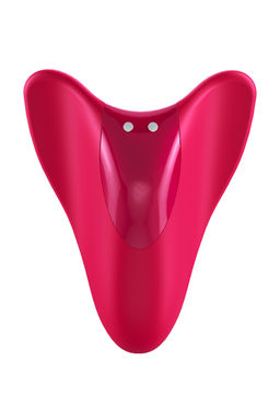 Универсальный вибромассажер Satisfyer High Fly, силикон, красный