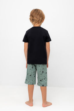 К 1528/24/черный,быстрее ветра пижама дет