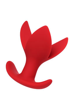 Расширяющая анальная втулка ToDo by Toyfa Flower, силикон, красный, 9 см, 6 см