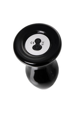 Стеклянная вибровтулка Sexus Glass, стекло, черная, 10,5 см  фото 5