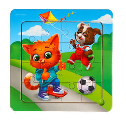 Пазл Милые зверята, 14 см х 14 см - Лесная мастерская фото 2