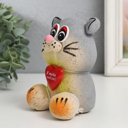 Растущий подарок травка «Кот серый», фигурка для выращивания, МИКС