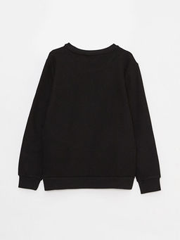 Bisiklet Yaka Bask?l? Uzun Kollu Erkek ?ocuk Ti??rt - Waikiki фото 2