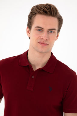 Erkek Slim Fit Polo Yaka Bordo Basic Ti__rt Sepette S_rpriz _ndirim - U.s. polo assn фото 9