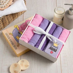 Набор махровых салфеток Лама 30х30 см -5шт, 100% хл, 340гр/м2