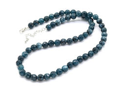 Бусы из камня кальцита граненые 8мм цв.апатит, 48см