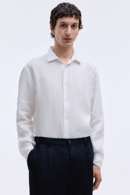 Camisa de lino Slim Fit - H&m фото 6