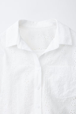 PACK CAMISA CON TOP SCHIFFLY / Blanco roto - Zara фото 6