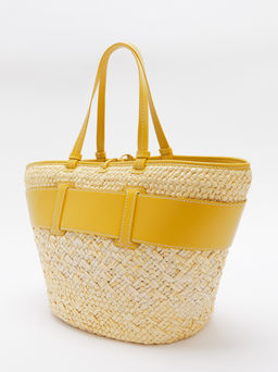 Сумка летняя с ручками ARMANI EXCHANGE SUSIE Артикул 4368302, желтый  фото 5
