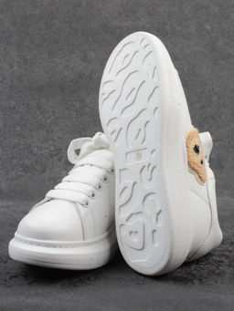 03-X668-1D WHITE Кроссовки женские (натуральная кожа)