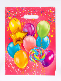 Цена за 50 шт. Пакет подарочный «Ассорти» полиэтиленовый с вырубной ручкой, 30×40 см, 50 мкм