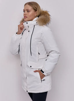 T3442-6 Куртка зимняя парка с капюшоном удлиненная - Strobbs фото 12