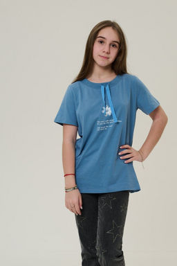 футболка для девочки Д 0149-07 -50% - Mix-mode фото 3