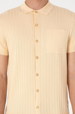 Erkek Slim Fit Bej D__meli Triko Ti__rt Sepette S_rpriz _ndirim - U.s. polo assn фото 6