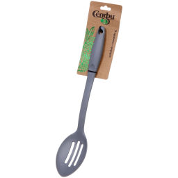 Цена за 2 шт. Ложка кухонная пластиковая с прорезями "Graphite" 33см