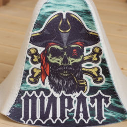 Шапка для бани Пират принт - Добропаровъ фото 2