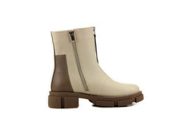 Ботинки 325.L.21074nut.Бежевый-кокао флотер/Шерсть