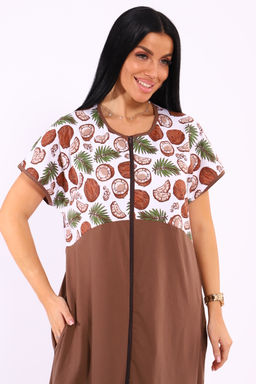 Халат на молнии Кокос