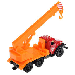 Машина Урал Кран, 12 см, металл, (двери, подвиж. детали) инерц.