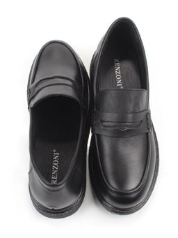 03-DCO59-5 BLACK Лоферы женские (натуральная кожа)