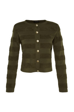 TRENDYOLMILLA Bordo Bisiklet Yaka Triko H?rka TWOAW24HI00337