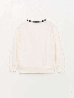 Rahat Kal?p Polo Yaka Bask?l? Erkek ?ocuk Sweatshirt - Waikiki фото 2