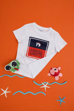 Белая футболка для мальчика