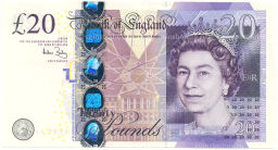 Банкнота 20 фунтов 2006 года Великобритания