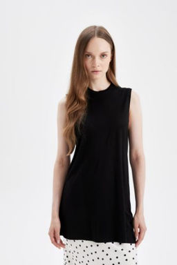 Regular Fit Kolsuz Basic Duz Atlet Tunik