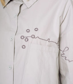 Рубашка #КТ2210 (3), серо-голубой - Dommod фото 5