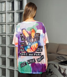 Футболка #КТ11 (12), розовый, зелёный - Dommod фото 3