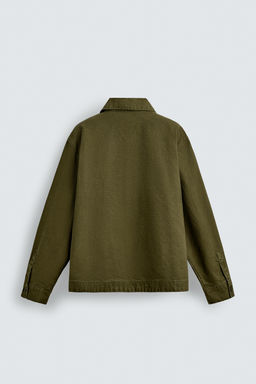 SOBRECAMISA RELAXED FIT BOLSILLOS / Musgo - Zara фото 9